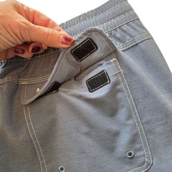 Howler Brothers Deep Set Board Shorts Reflection Blue sz 40 Inseam 7" - Picture 10 of 11